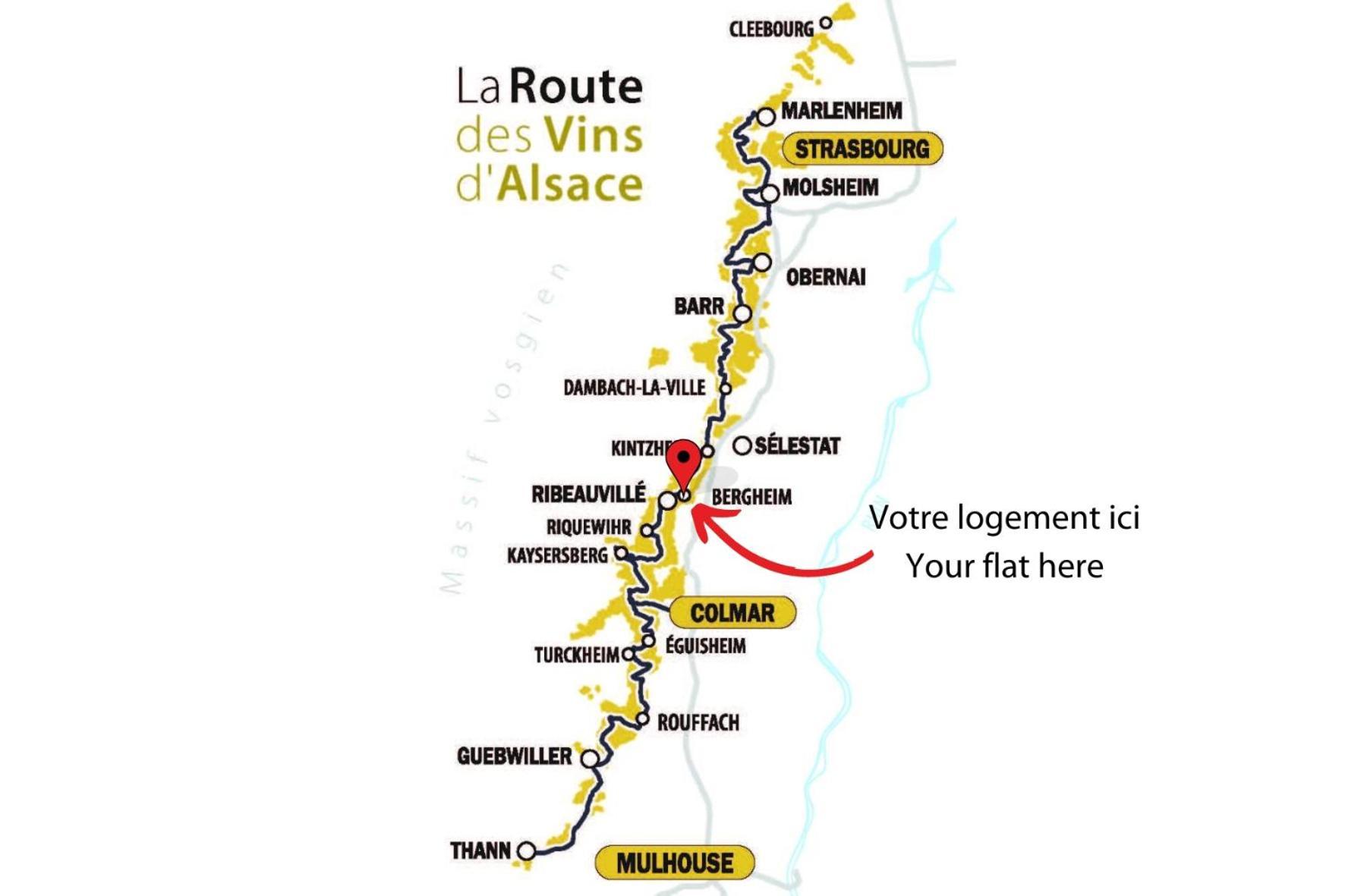 Appartements Duplex 3 Et 4 Personnes - Climatisation - Village Elu Parmi Les "Plus Beaux Villages De France" - Route Des Vins - Centre Alsace Bergheim Ngoại thất bức ảnh