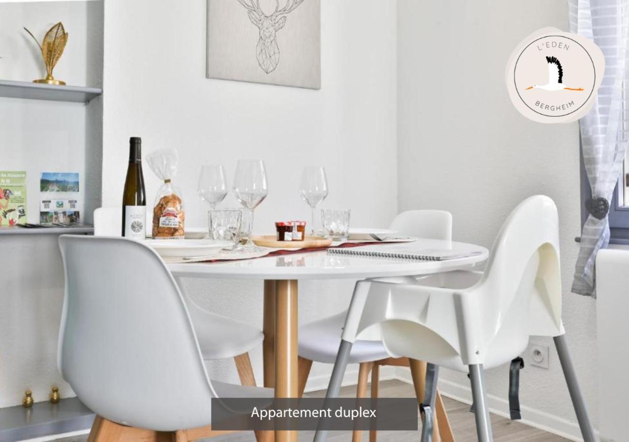 Appartements Duplex 3 Et 4 Personnes - Climatisation - Village Elu Parmi Les "Plus Beaux Villages De France" - Route Des Vins - Centre Alsace Bergheim Ngoại thất bức ảnh