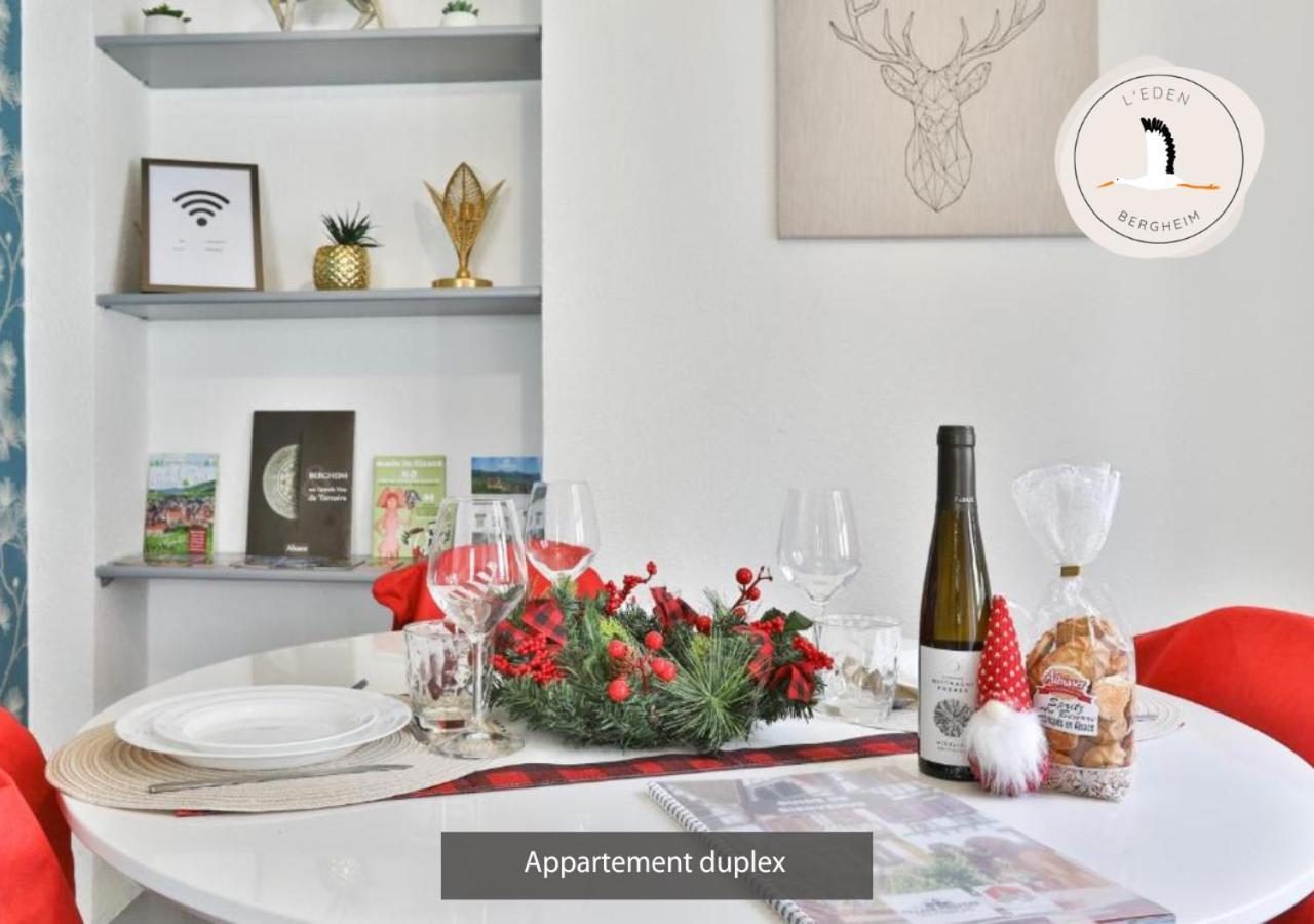 Appartements Duplex 3 Et 4 Personnes - Climatisation - Village Elu Parmi Les "Plus Beaux Villages De France" - Route Des Vins - Centre Alsace Bergheim Ngoại thất bức ảnh